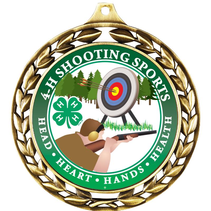 2 1/2" 4-H SILO WREATH MEDAL