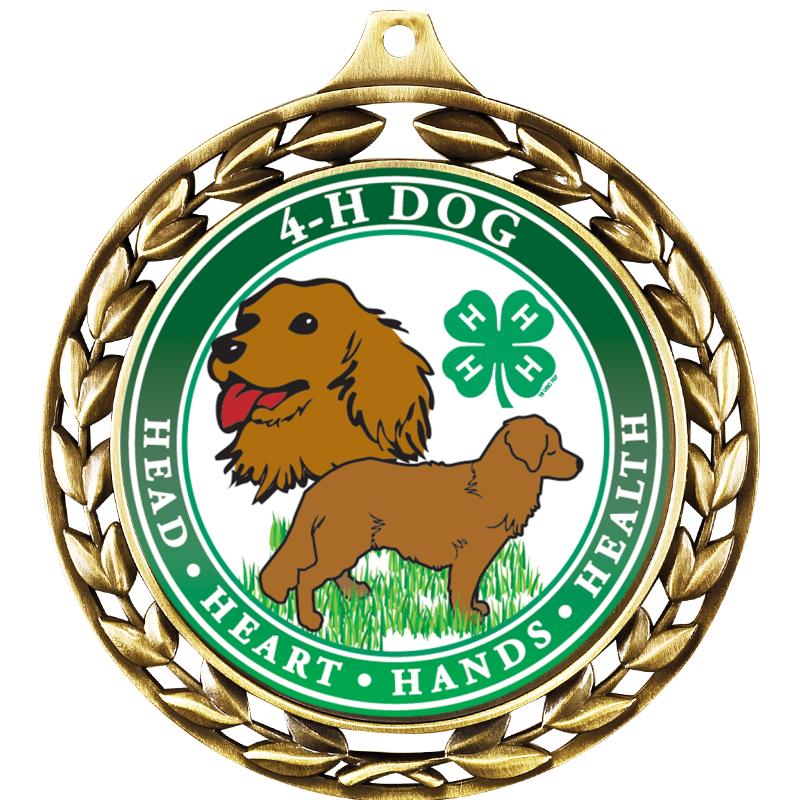 2 1/2" 4-H SILO WREATH MEDAL