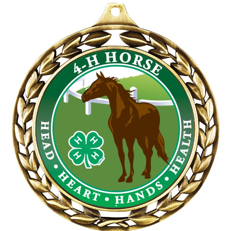 2 1/2" 4-H SILO WREATH MEDAL