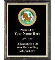 6" x 8" 4H Black Executive Insert Plaque
