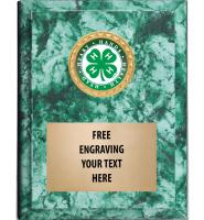 4H Green Insert Plaques