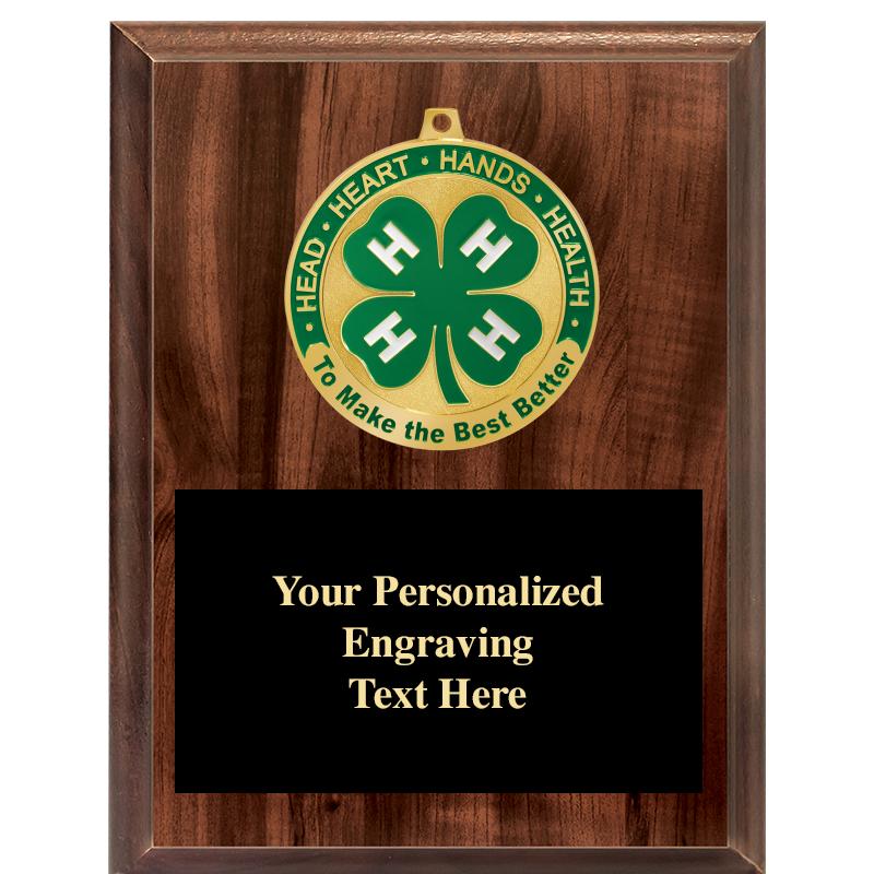 5X7" 4H MEDAL WOOD PLAQUE