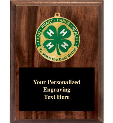4-H Medal Wood Plaque