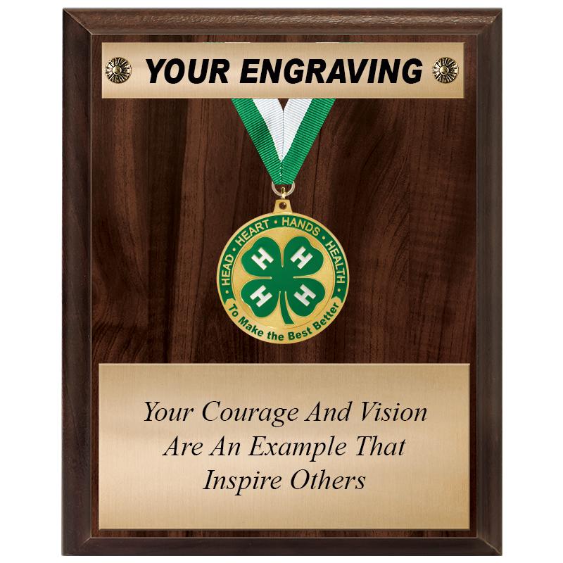 8"x10" MEDAL & RIBBON PLAQUE