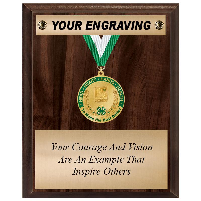 8"x10" MEDAL & RIBBON PLAQUE