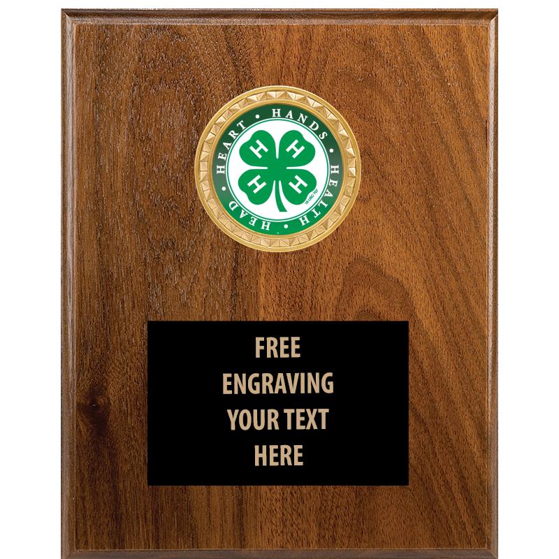 4"X6" 4H WOOD INSERT PLAQUE