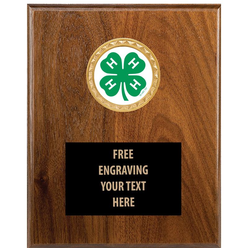 4"X6" 4H WOOD INSERT PLAQUE
