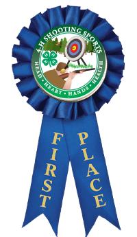 4-H 1ST PLACE ROSETTE RIBBON