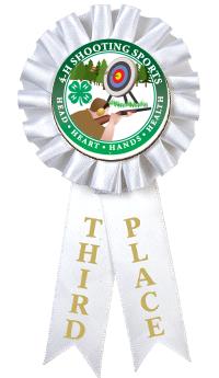 4-H 3RD PLACE ROSETTE RIBBON
