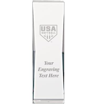 USA Softball Impact Crystal Award