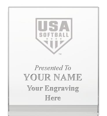 USA Softball Goodview Wedge Crystal Awards