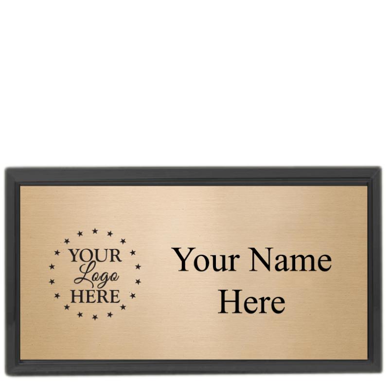 3x1.5 RECTNGL CLR BADGE BK FRM