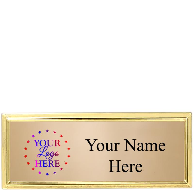 3x1 RECTNGL CLR BADGE GD FRM