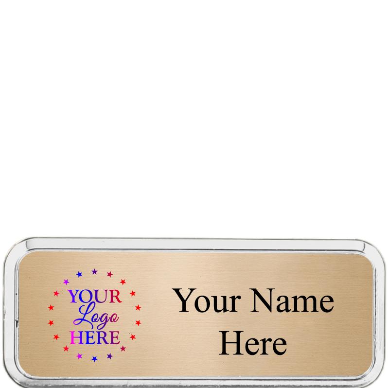 3x1 ROUNDED CLR BADGE SV FRM