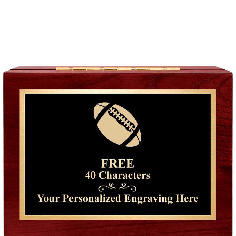 7"Wx3"H WD KEEPSAKE BX W PLATE