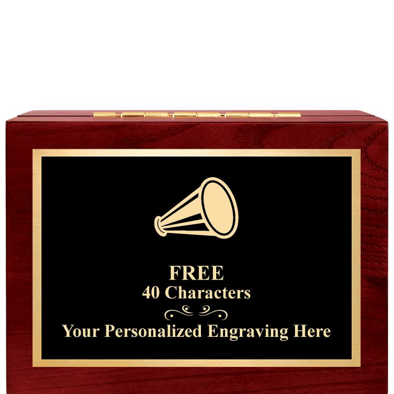 7"Wx3"H WD KEEPSAKE BX W PLATE