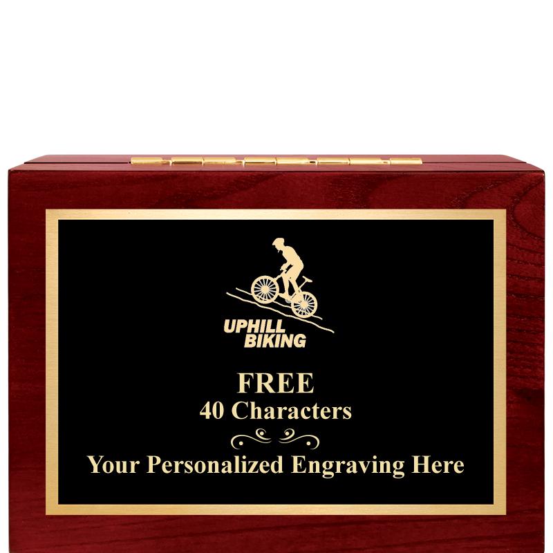 7"Wx3"H WD KEEPSAKE BX W PLATE