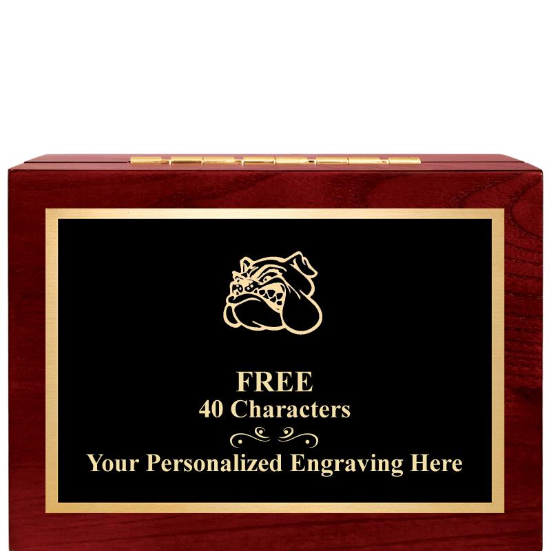 7"Wx3"H WD KEEPSAKE BX W PLATE