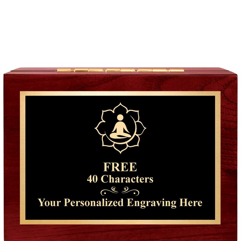 7"Wx3"H WD KEEPSAKE BX W PLATE