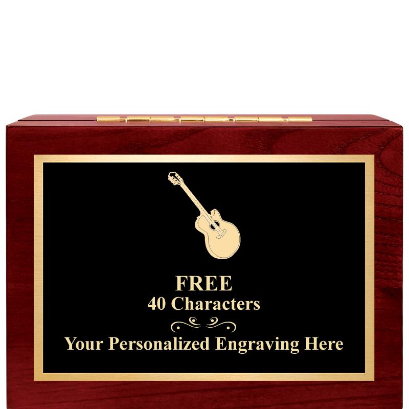 7"Wx3"H WD KEEPSAKE BX W PLATE