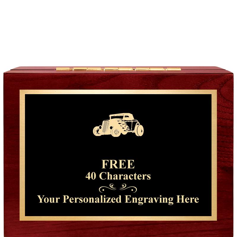 7"Wx3"H WD KEEPSAKE BX W PLATE