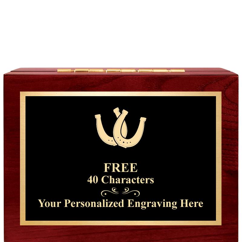 7"Wx3"H WD KEEPSAKE BX W PLATE