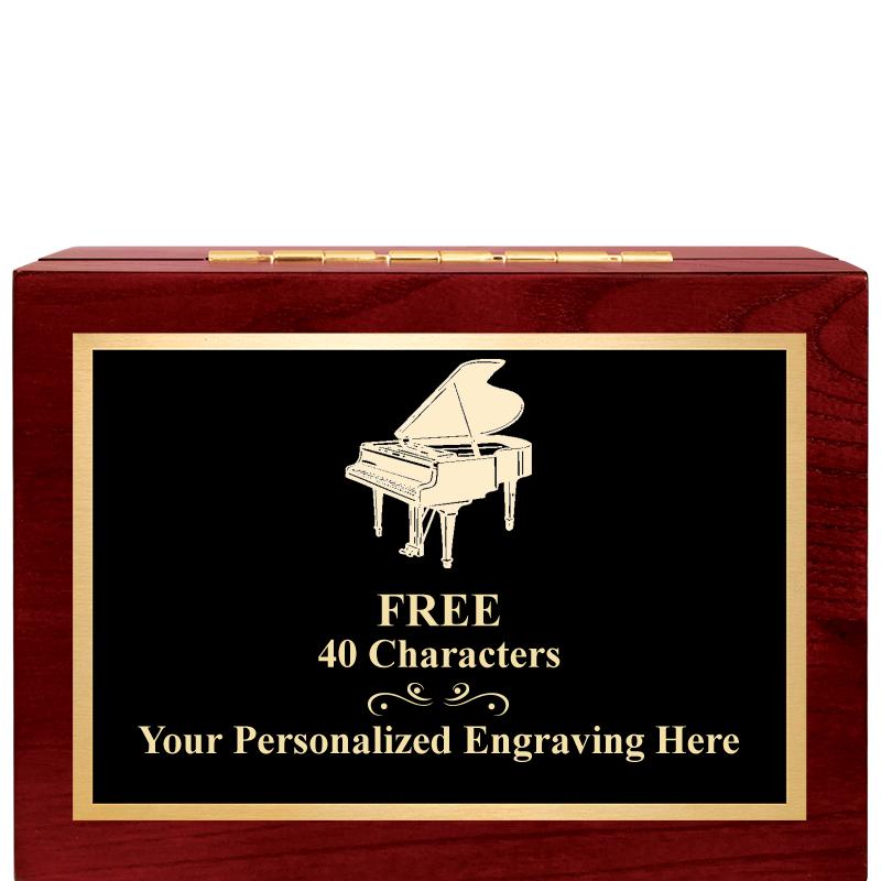 7"Wx3"H WD KEEPSAKE BX W PLATE