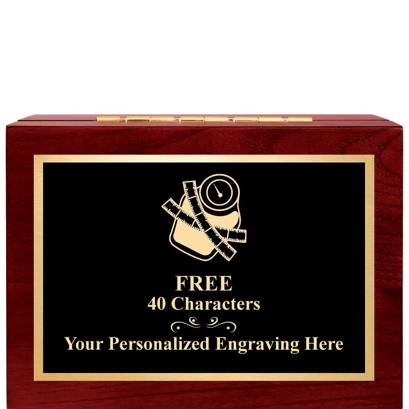 7"Wx3"H WD KEEPSAKE BX W PLATE