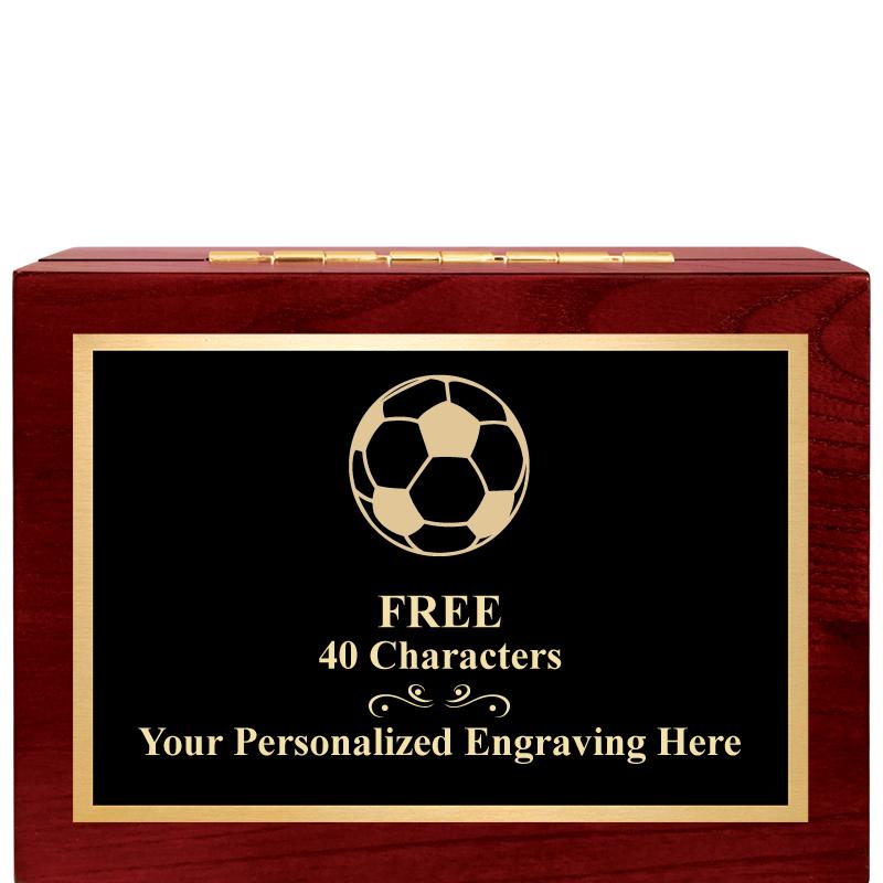 7"Wx3"H WD KEEPSAKE BX W PLATE