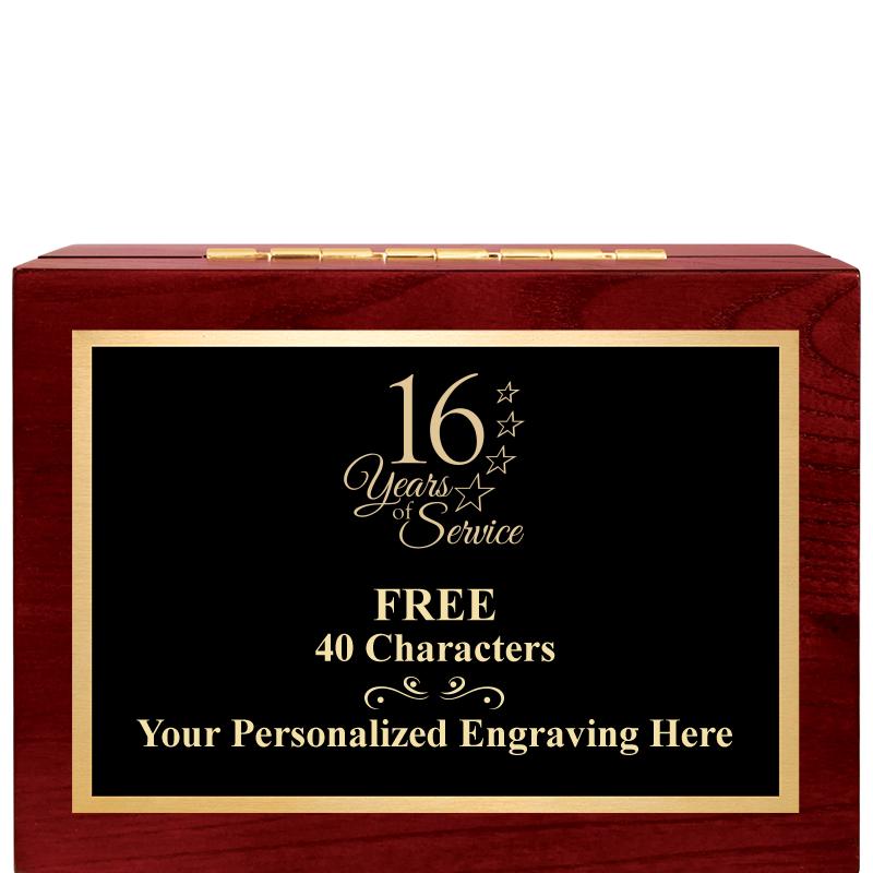 7"Wx3"H WD KEEPSAKE BX W PLATE