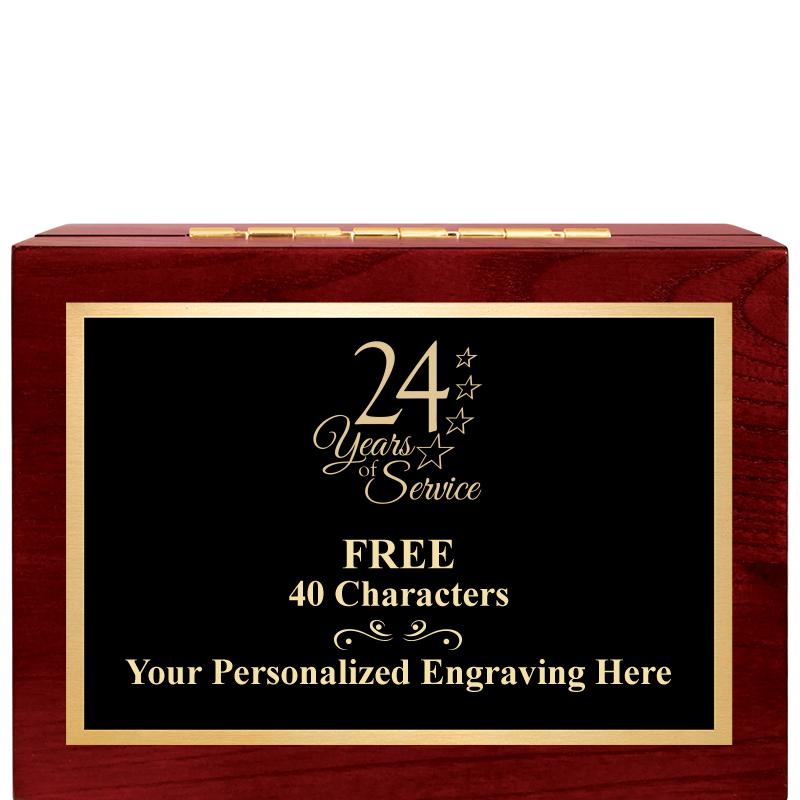 7"Wx3"H WD KEEPSAKE BX W PLATE