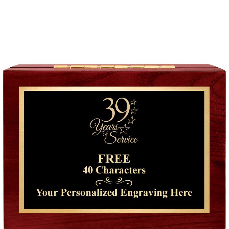 7"Wx3"H WD KEEPSAKE BX W PLATE