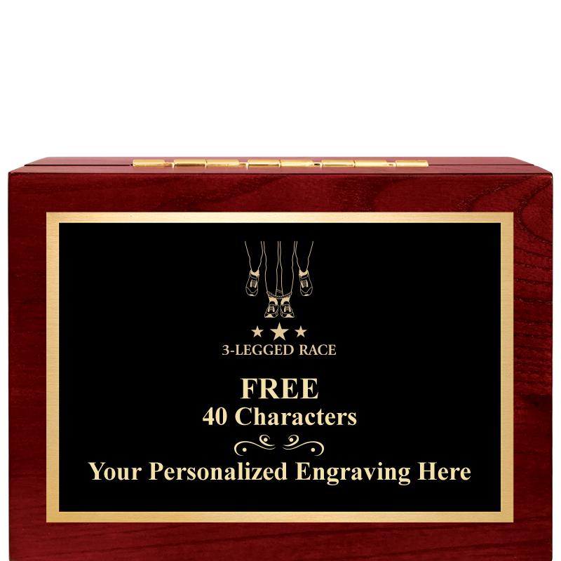 7"Wx3"H WD KEEPSAKE BX W PLATE