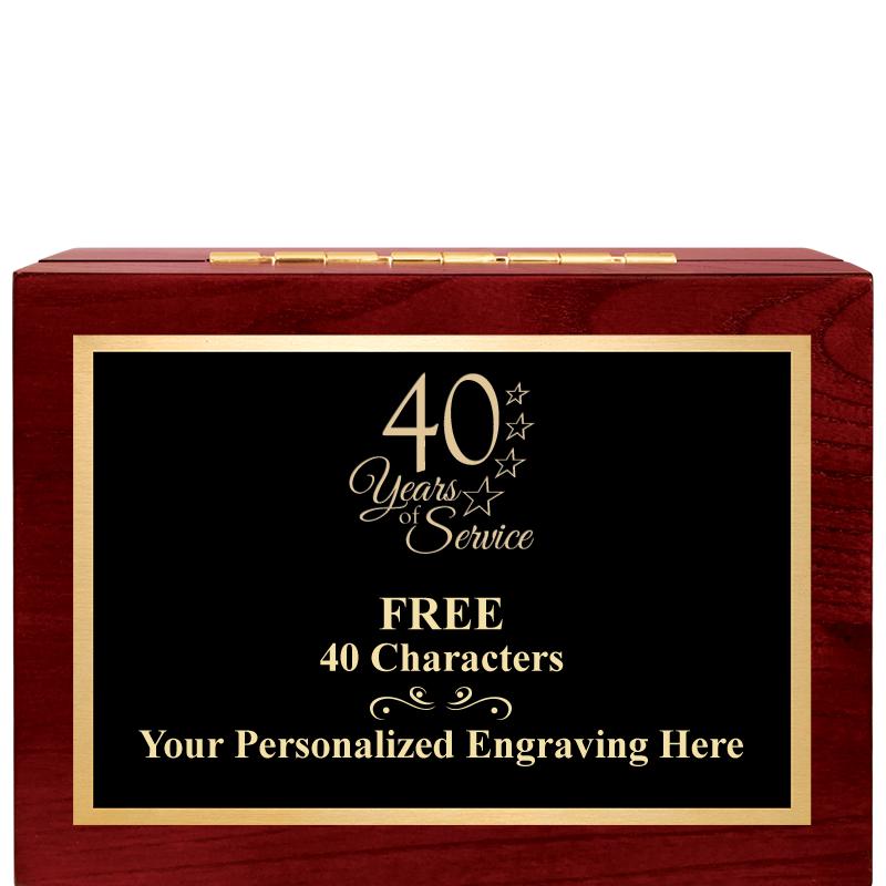 7"Wx3"H WD KEEPSAKE BX W PLATE