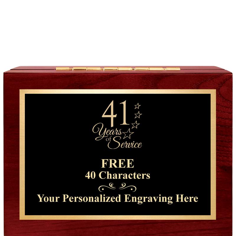 7"Wx3"H WD KEEPSAKE BX W PLATE