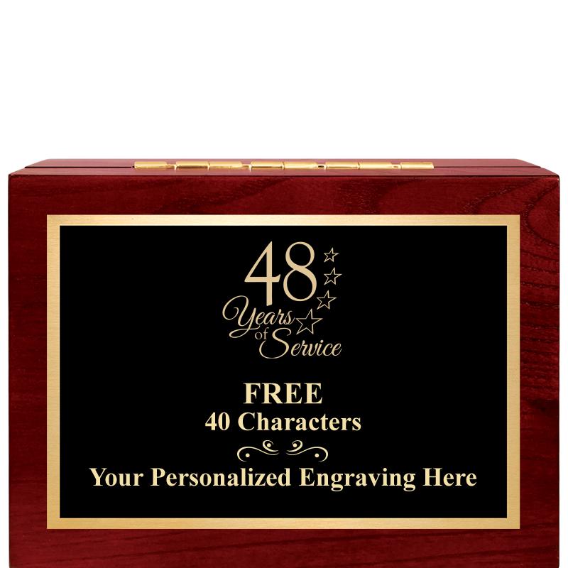 7"Wx3"H WD KEEPSAKE BX W PLATE