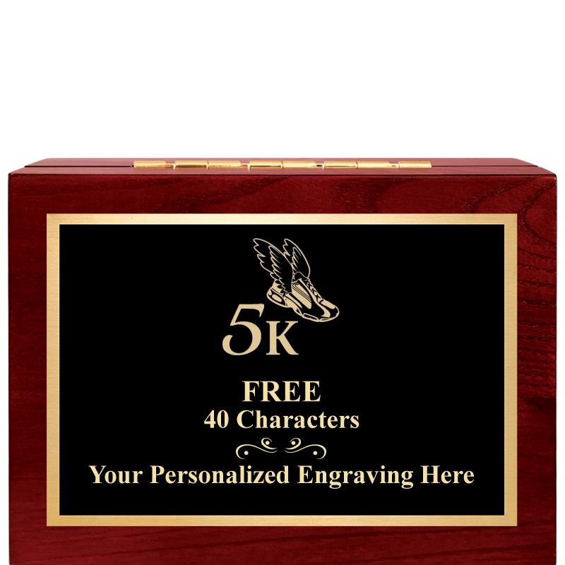 7"Wx3"H WD KEEPSAKE BX W PLATE