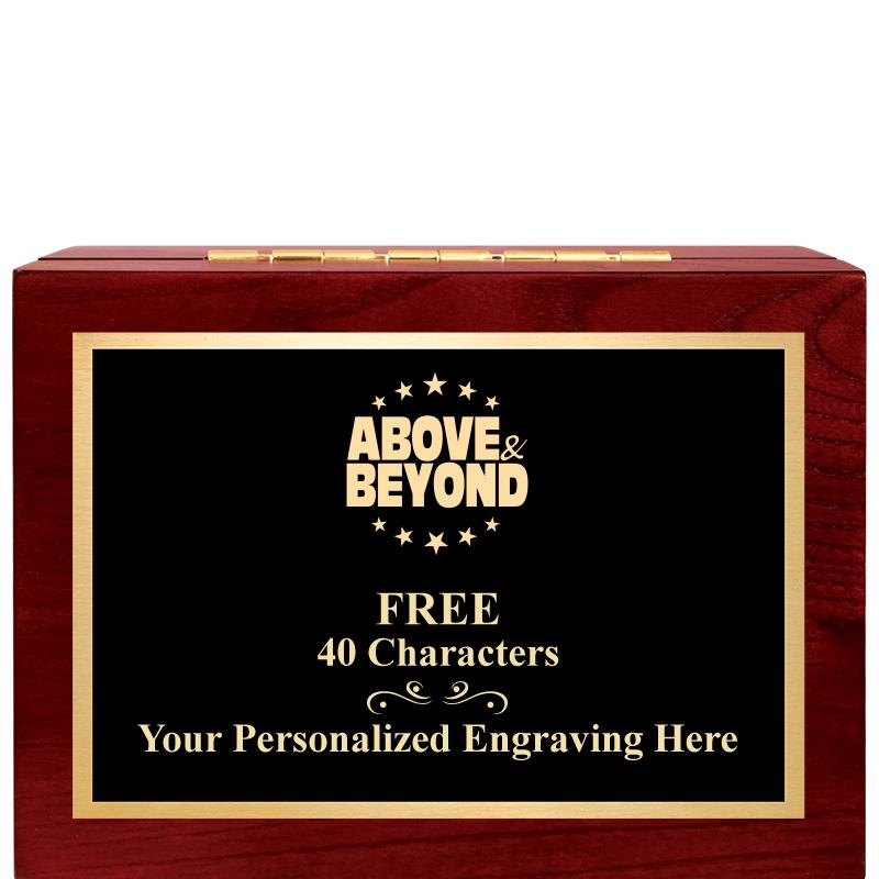 7"Wx3"H WD KEEPSAKE BX W PLATE