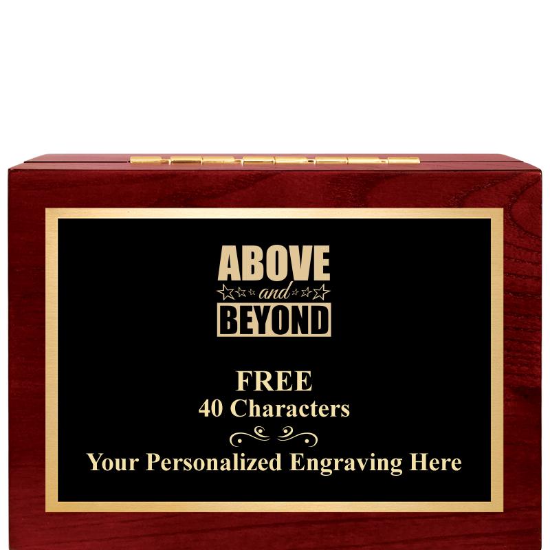 7"Wx3"H WD KEEPSAKE BX W PLATE