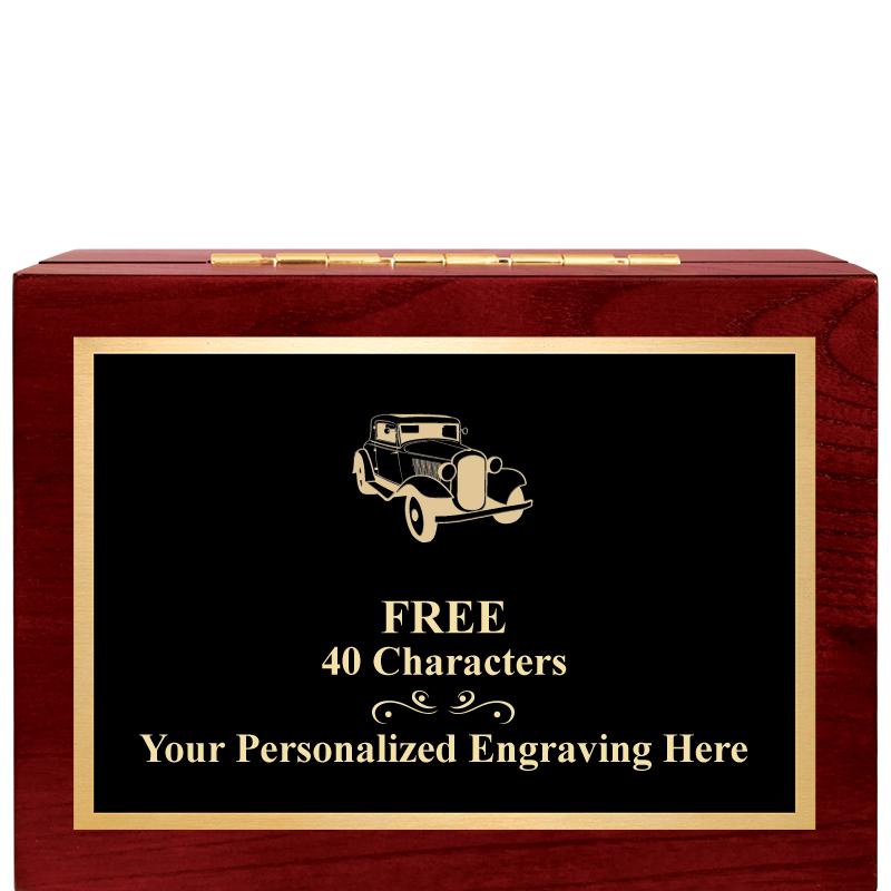 7"Wx3"H WD KEEPSAKE BX W PLATE