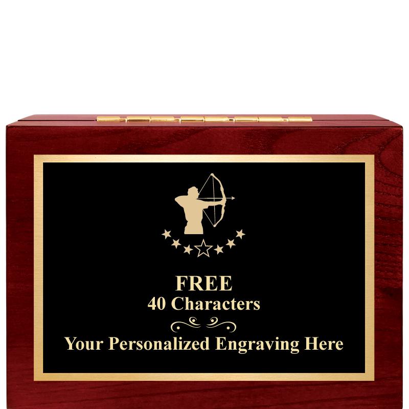 7"Wx3"H WD KEEPSAKE BX W PLATE