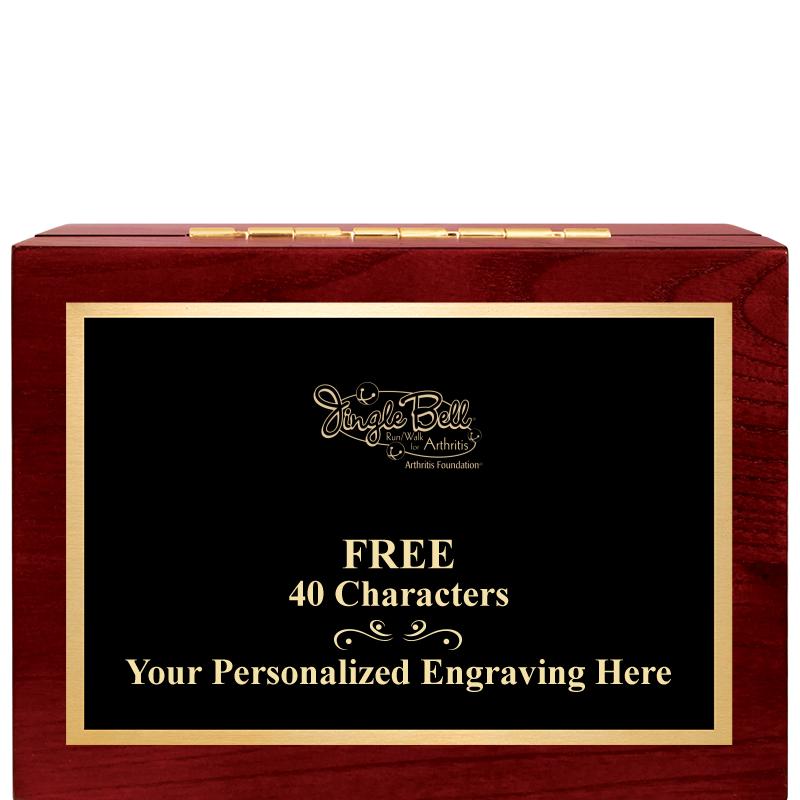 7"Wx3"H WD KEEPSAKE BX W PLATE