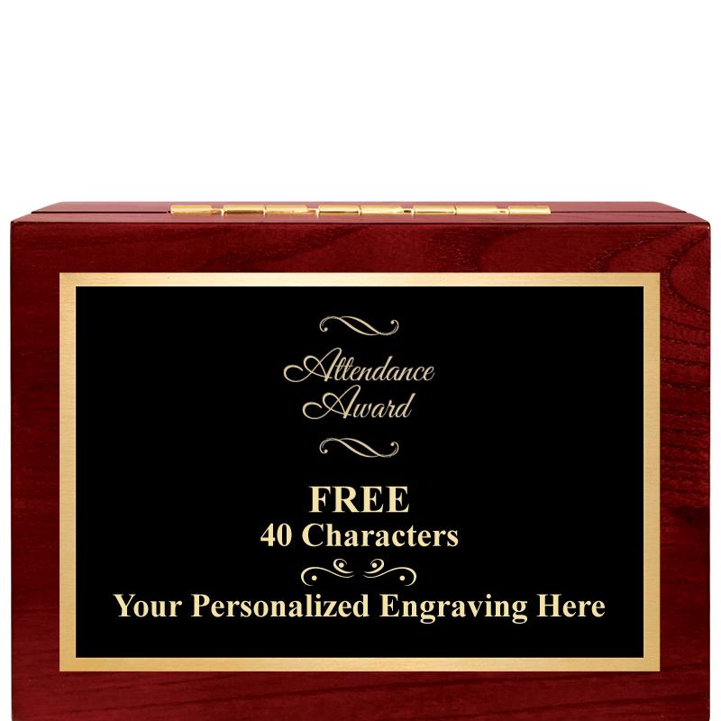 7"Wx3"H WD KEEPSAKE BX W PLATE