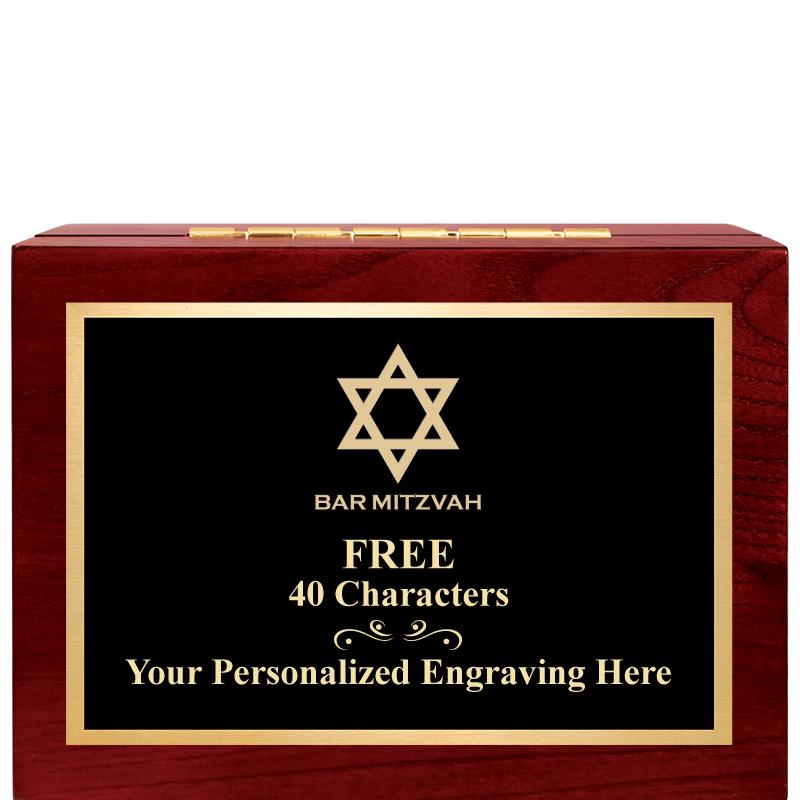 7"Wx3"H WD KEEPSAKE BX W PLATE