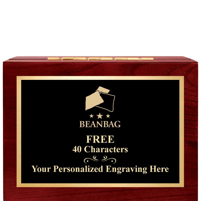 7"Wx3"H WD KEEPSAKE BX W PLATE