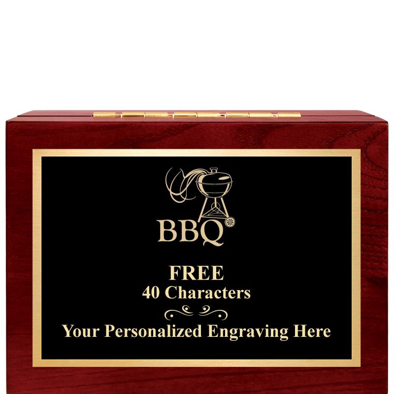 7"Wx3"H WD KEEPSAKE BX W PLATE