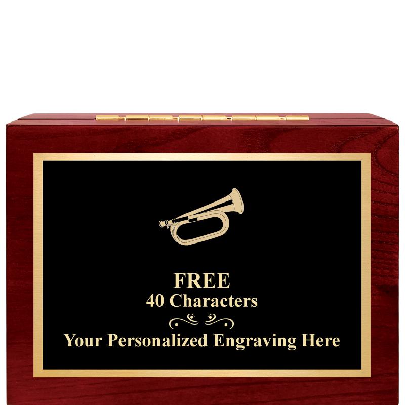 7"Wx3"H WD KEEPSAKE BX W PLATE