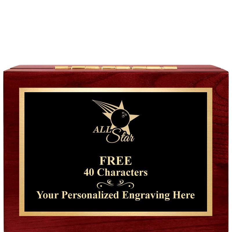 7"Wx3"H WD KEEPSAKE BX W PLATE