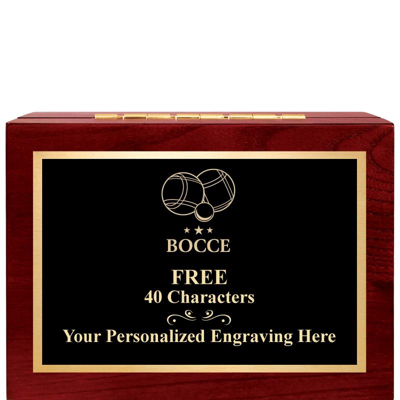 7"Wx3"H WD KEEPSAKE BX W PLATE