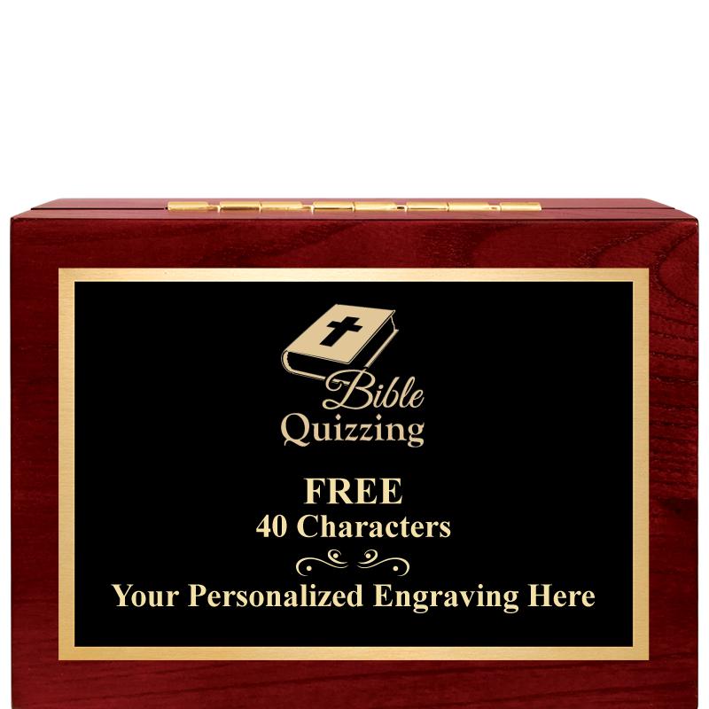 7"Wx3"H WD KEEPSAKE BX W PLATE